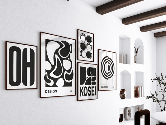 Nouvelle déco, Nouveau mood : Affiches Noir & Blanc Minimalistes