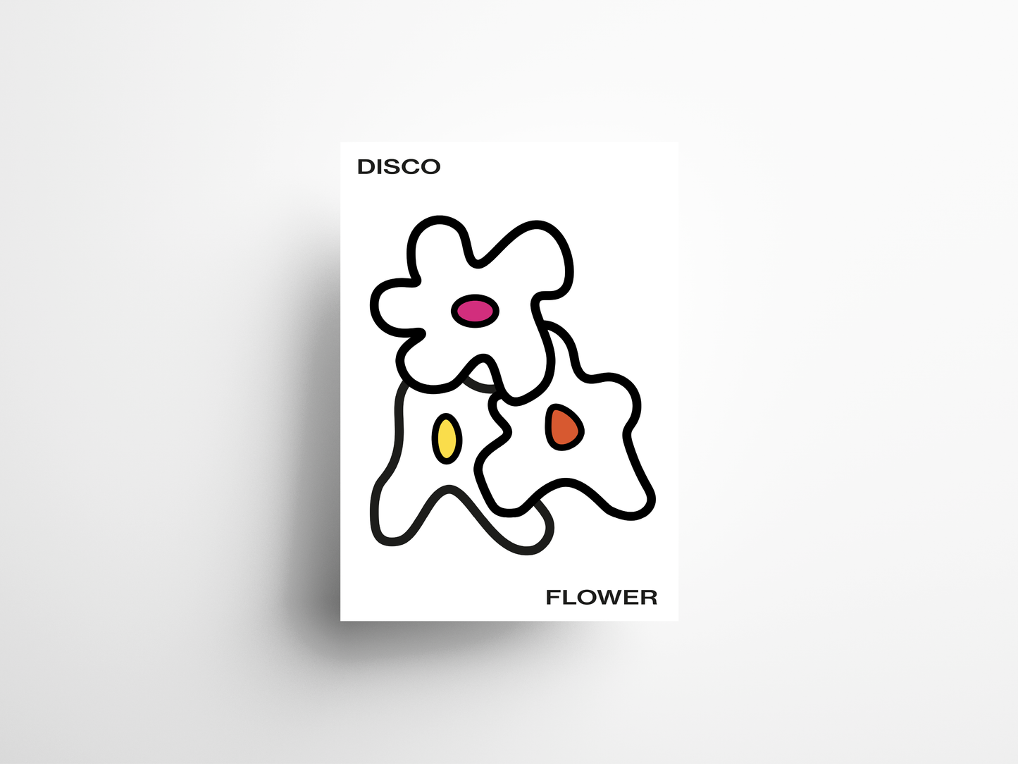AFFICHE DISCO FLOWER