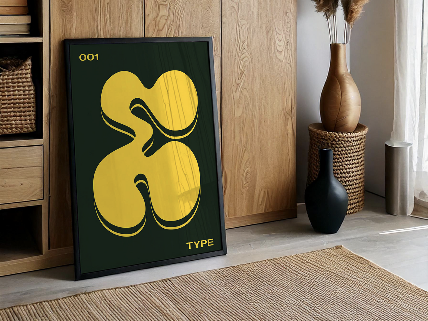 Affiche minimaliste : Organique