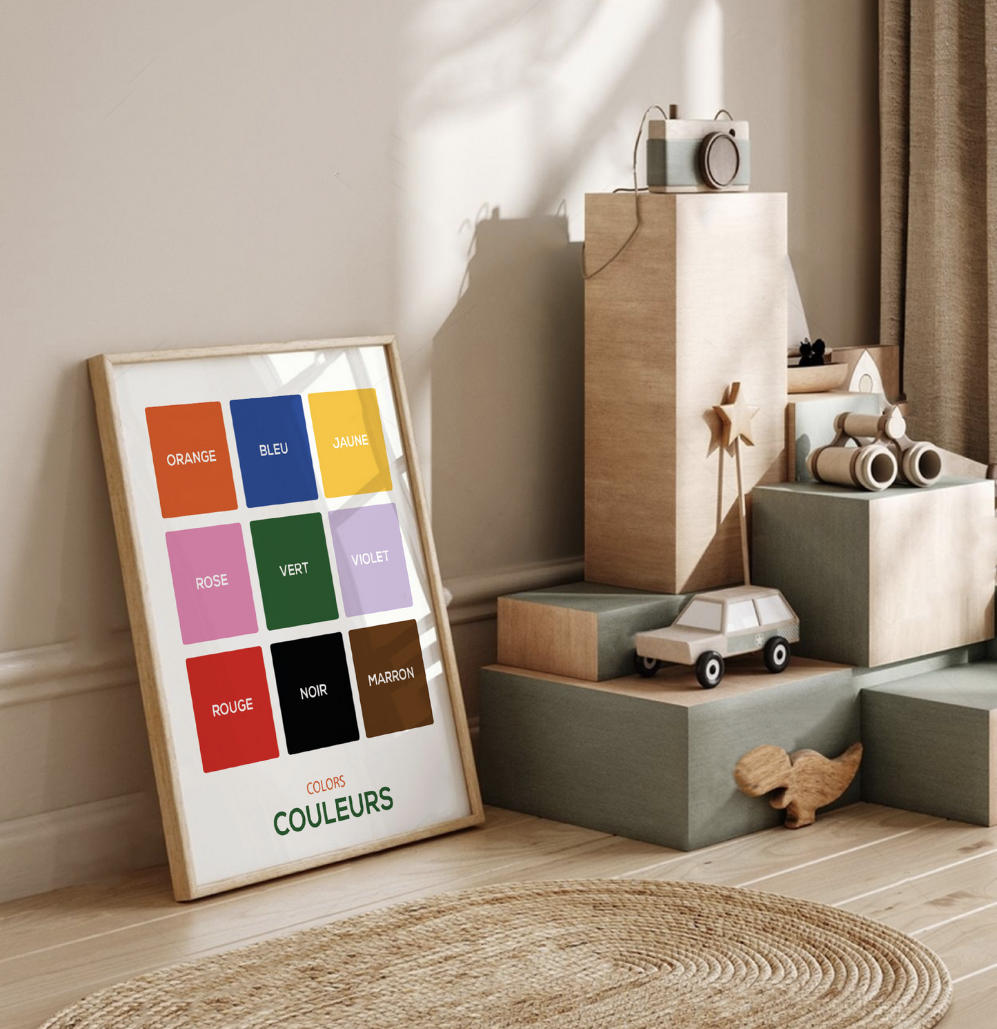 AFFICHE ÉDUCATIVE - Les Couleurs