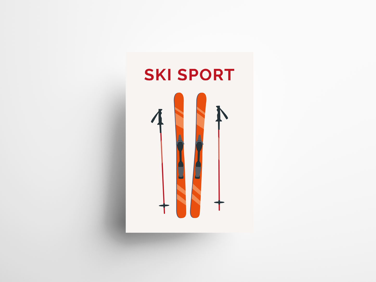 AFFICHE LES SKIS
