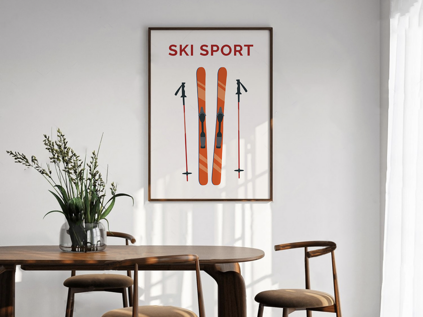 AFFICHE LES SKIS