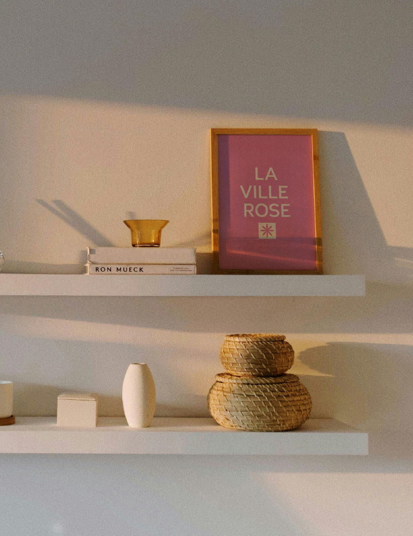 Mise en situation carte Postale sur La Ville Rose Toulouse