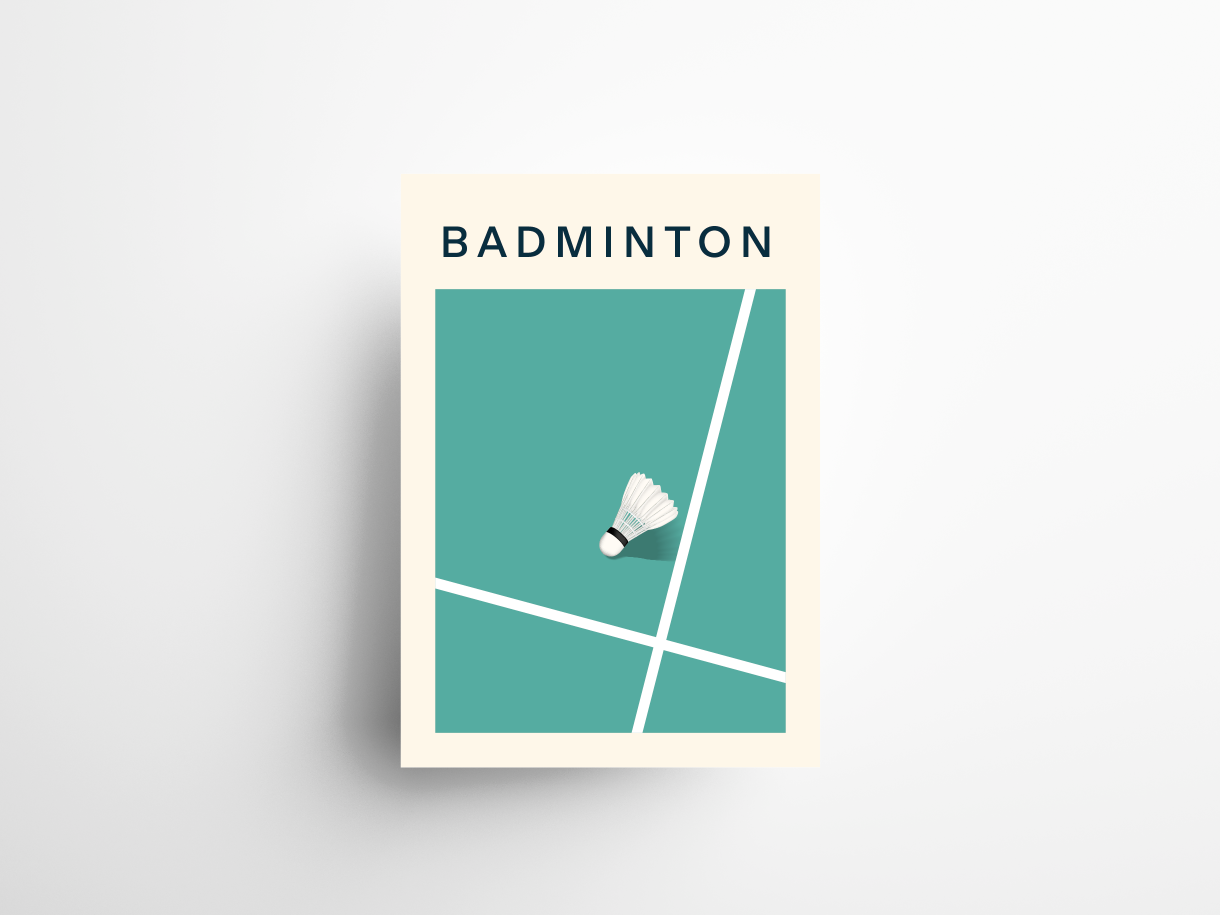 AFFICHE BADMINTON