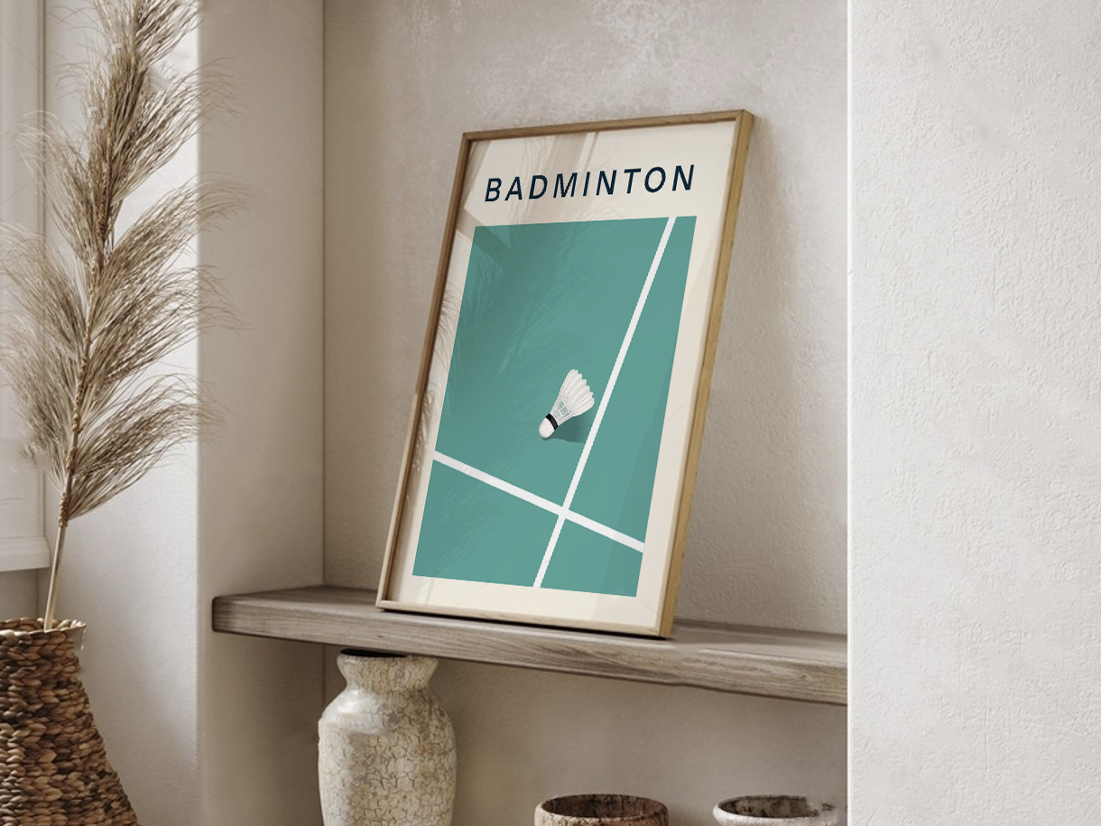 AFFICHE BADMINTON
