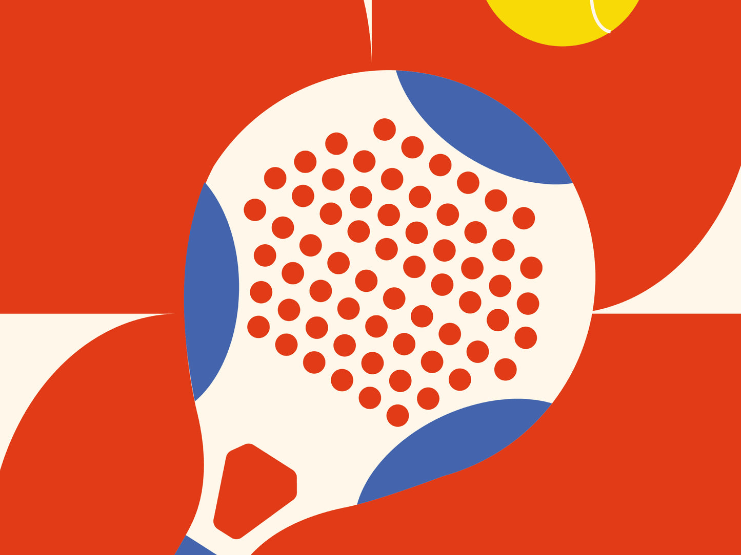 Affiche sur le Padel pour une décoration intérieure minimaliste et design.