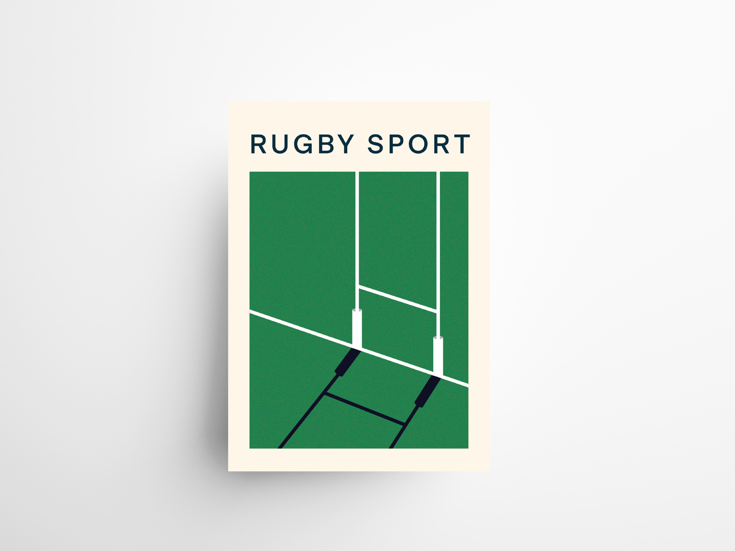Affiche sur le sport, le dadeau parfait pour les fans de rugby.