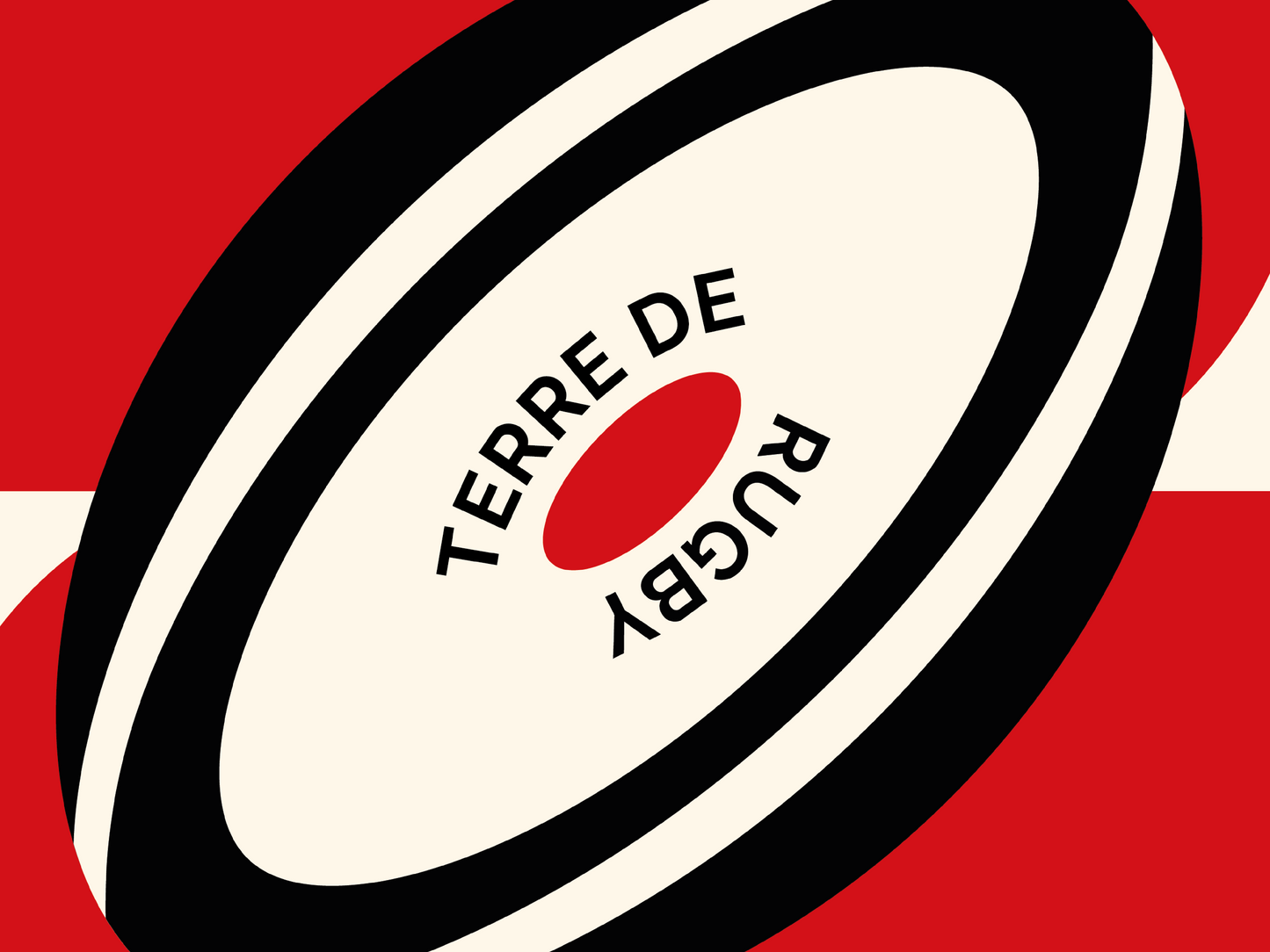 Affiche minimaliste de rugby, cadeau parfait pour les passionnés de rugby.