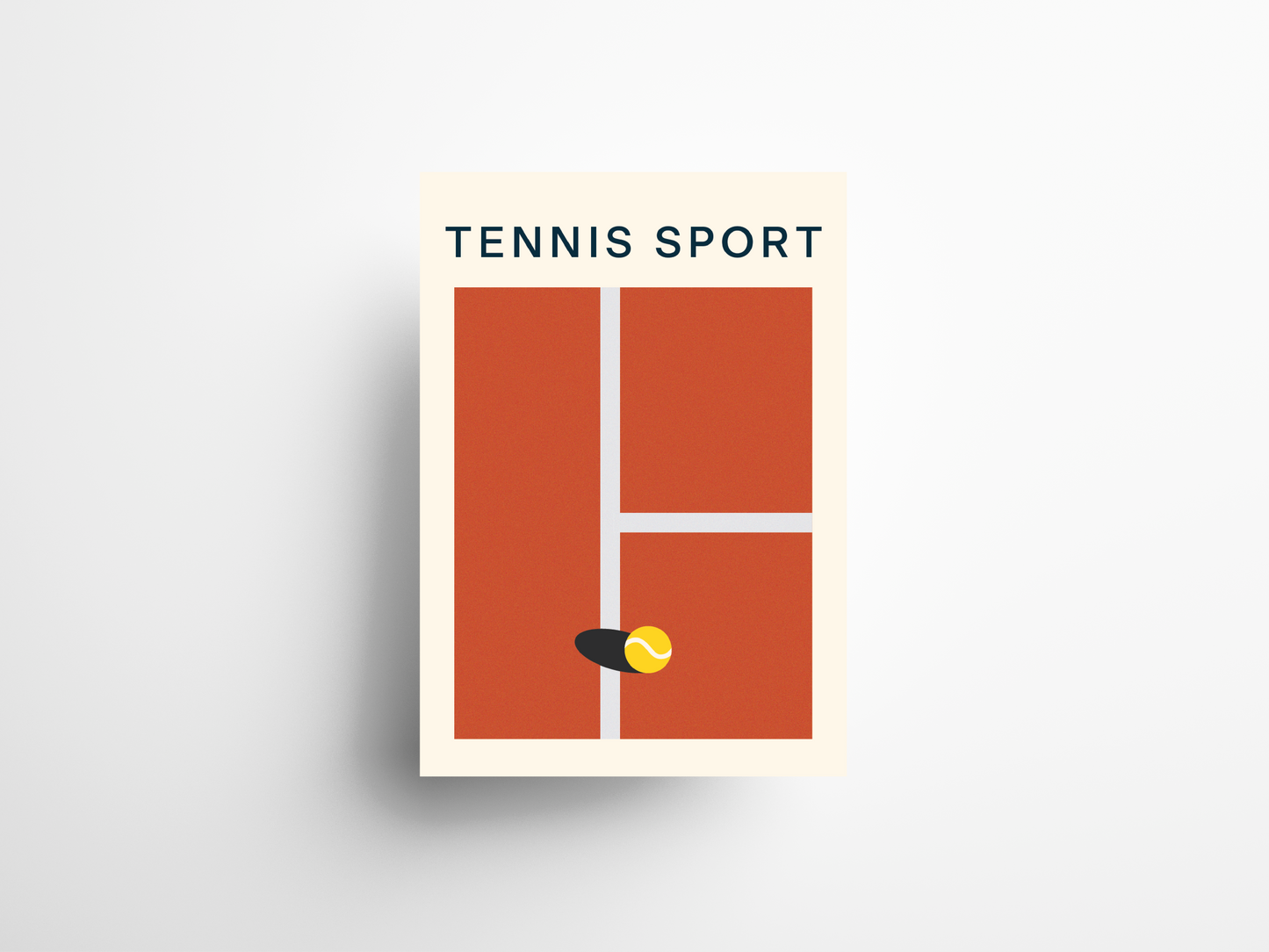 Affiche Tennis- Poster coloré pour décoration intérieure