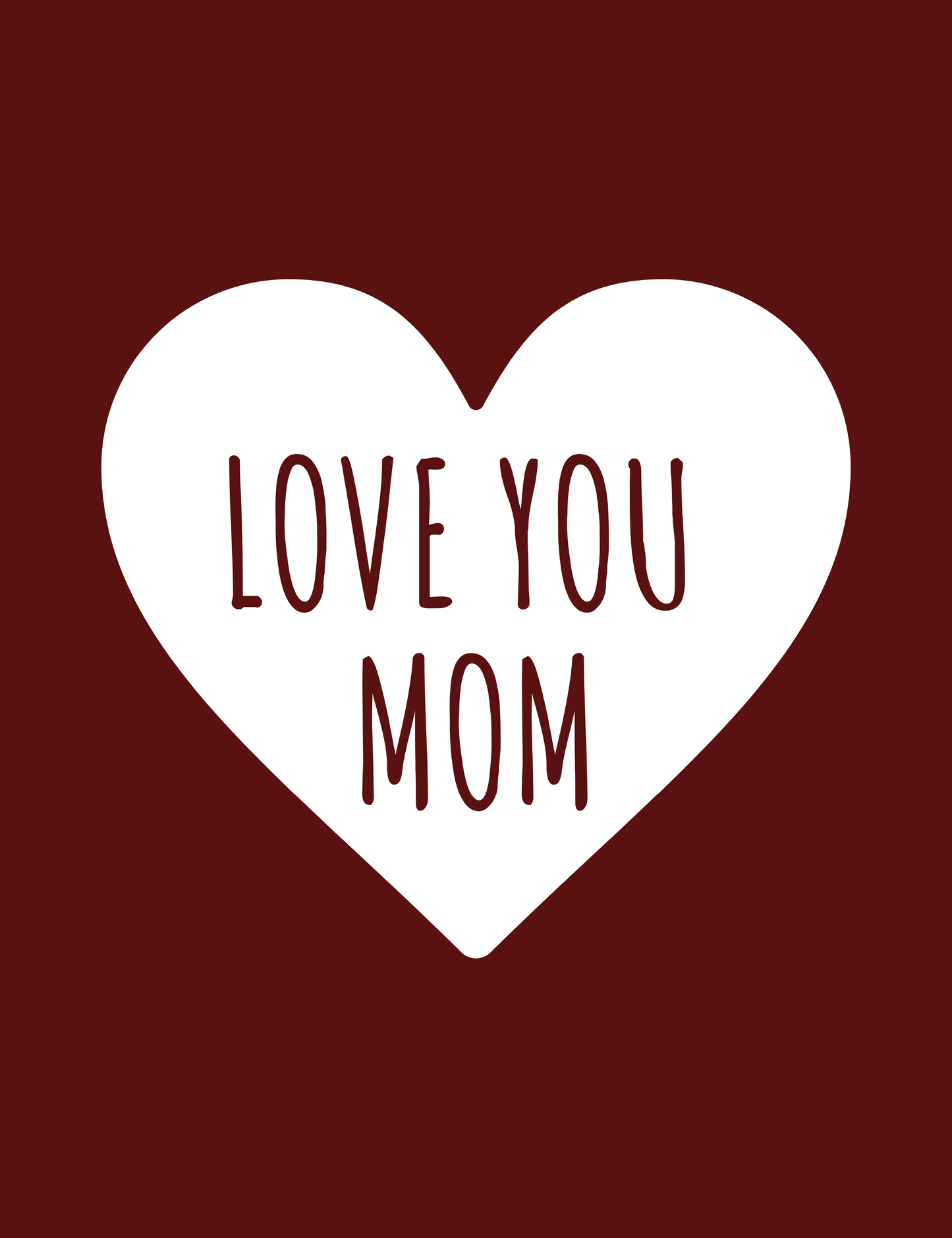 Love You Mom - Carte Postale