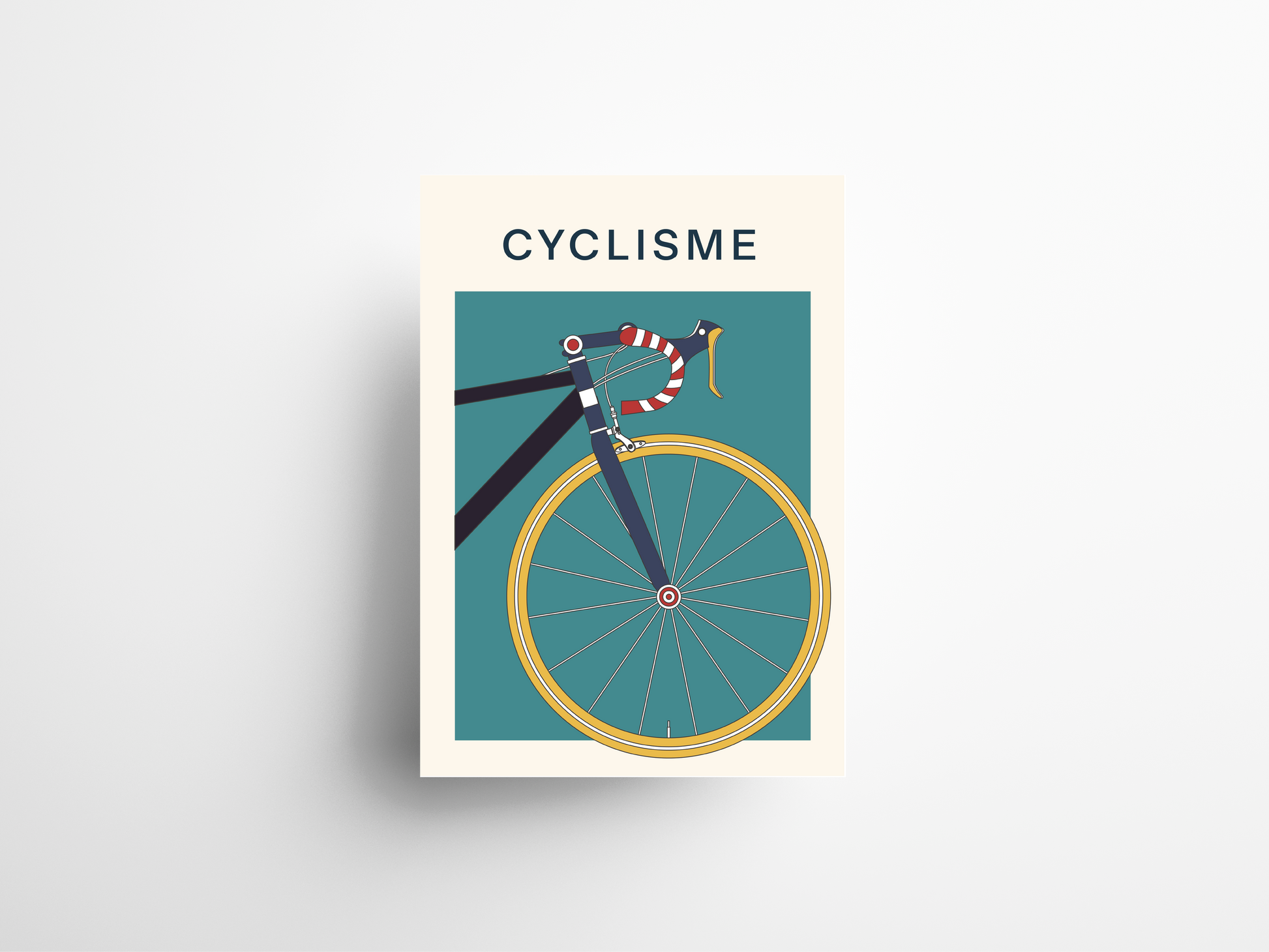Affiche Cyclisme Personnalisée - The Post Trace - Marques de France Affiche Cyclisme Personnalisée - The Post Trace - Marques de France
