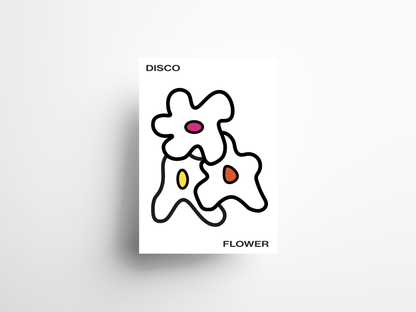 AFFICHE DISCO FLOWER