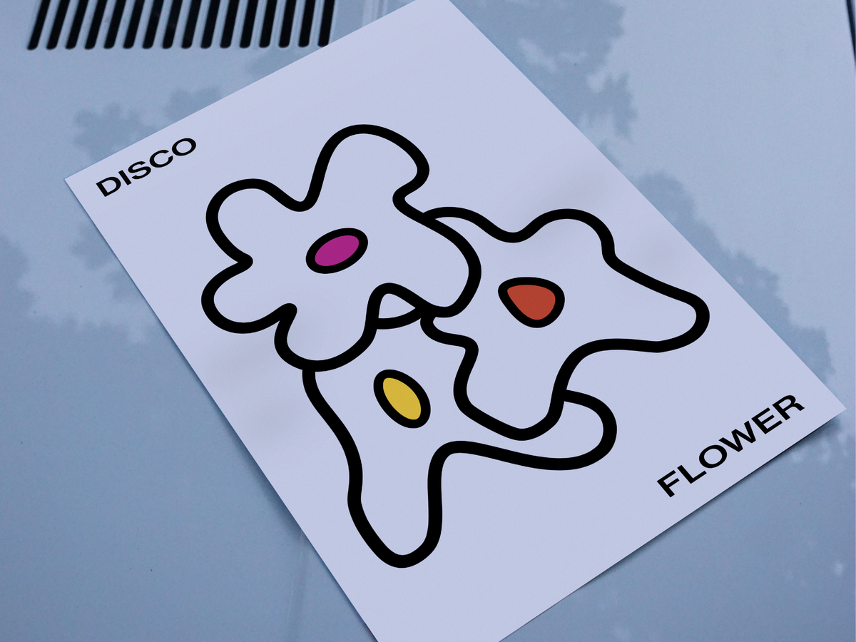 AFFICHE DISCO FLOWER