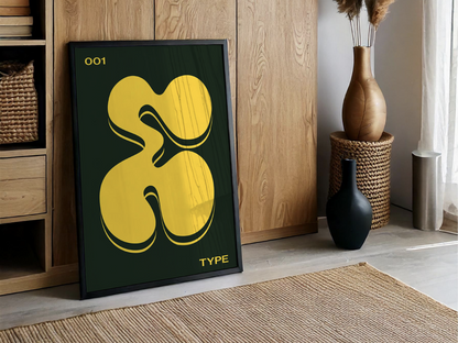 Affiche minimaliste : Organique