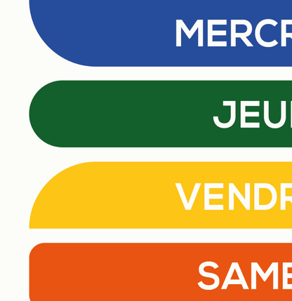 AFFICHE ÉDUCATIVE - Les Jours