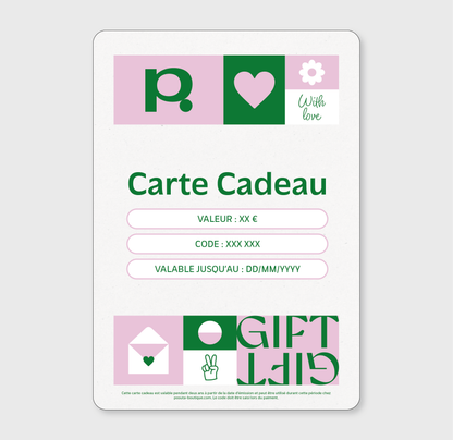 Carte Cadeau Posutã