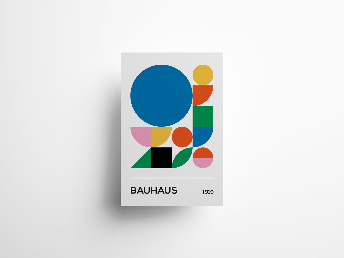 Affiche Bauhaus de la collection Bauvista, une affiches colorée pleine de vie