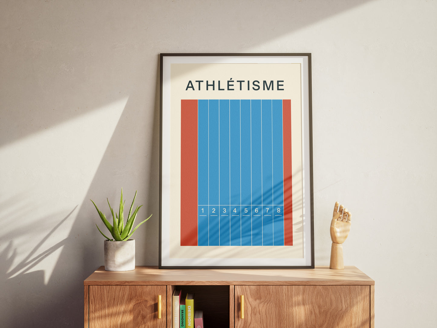 Affiche sur le sport, sur l'athlétisme 