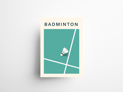 AFFICHE BADMINTON