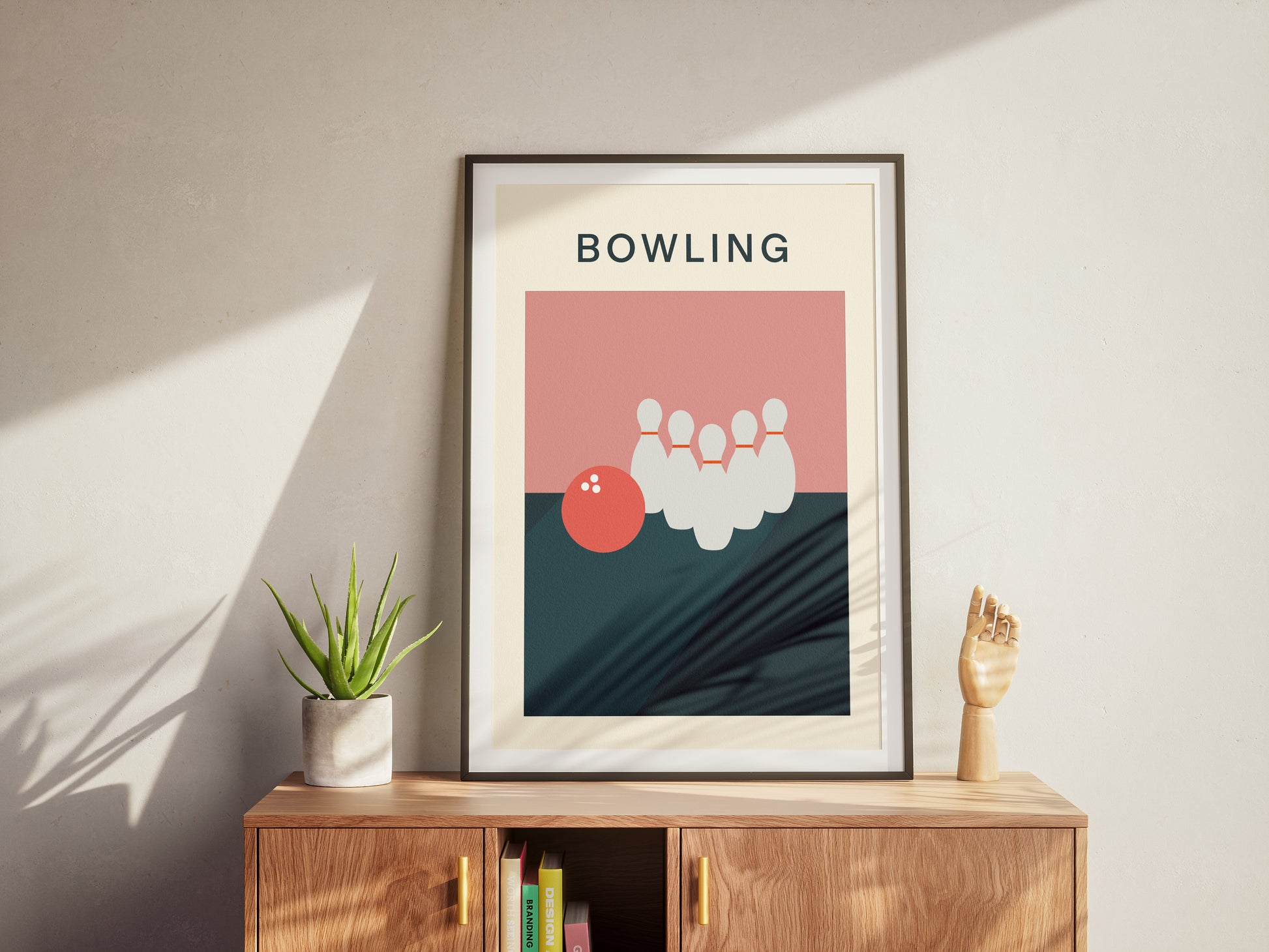 Affiche sur le bowling de la collection supotsu