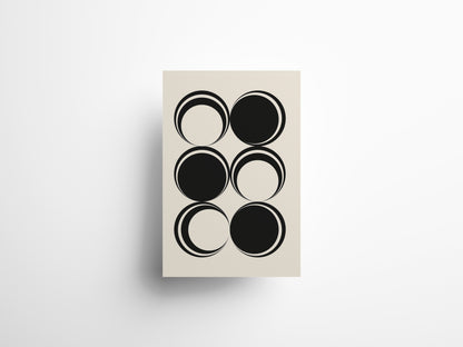 Affiche bulles appartenant a la collection BWhite, une collection en noir et blanc