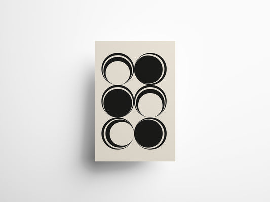 Affiche bulles appartenant a la collection BWhite, une collection en noir et blanc