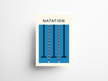 Affiche Natation pour décoration intérieure