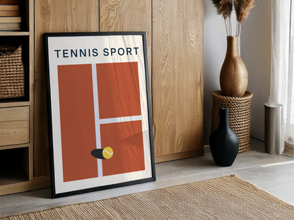 Affiche Tennis - Poster coloré pour décoration intérieure