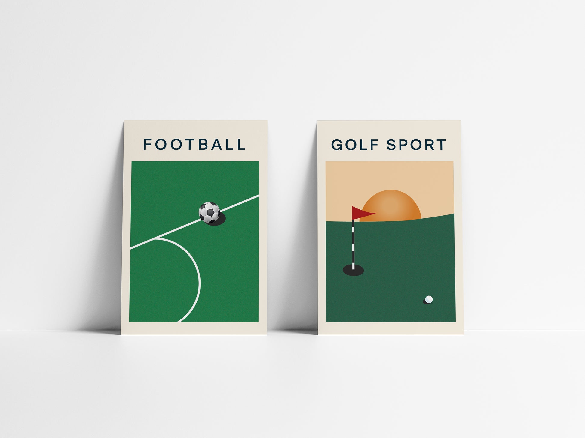 Affiches sur le Footbal et le golf